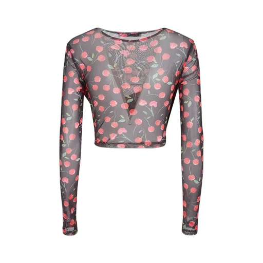 Mesh Long Sleeve Top