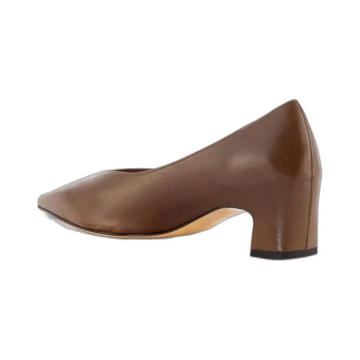 Pointed Toe Block Heel Pumps