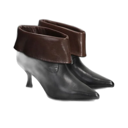Ankle Boots With Fold-Over Cuff