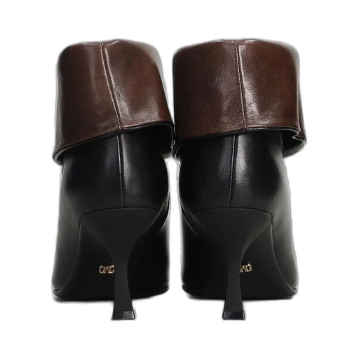 Ankle Boots With Fold-Over Cuff