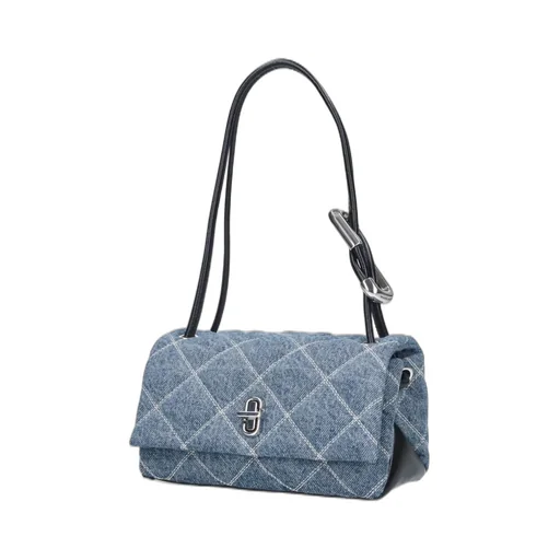 Quilted Denim Shoulder Bag