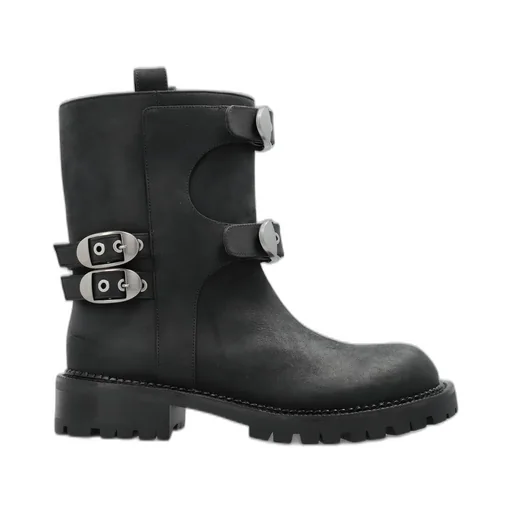 Buckled Leather Boots