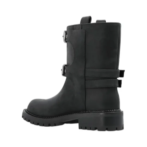 Buckled Leather Boots