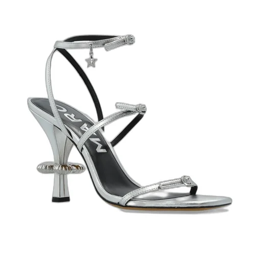 Strappy Heeled Sandals With Star Charm