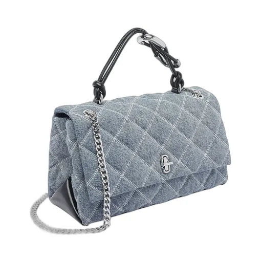 Quilted Denim Shoulder Bag