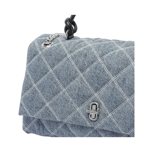 Quilted Denim Shoulder Bag
