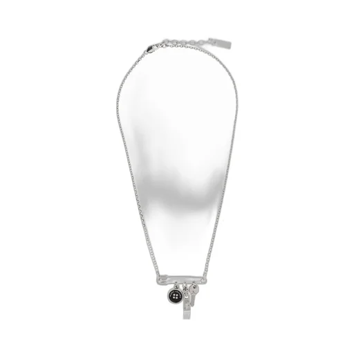 Safety Pin Charm Necklace