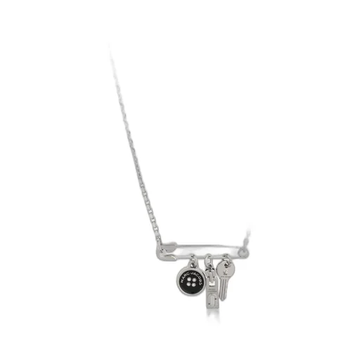 Safety Pin Charm Necklace
