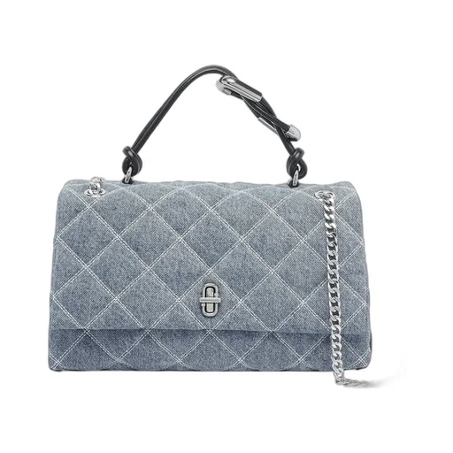 Quilted Denim Shoulder Bag