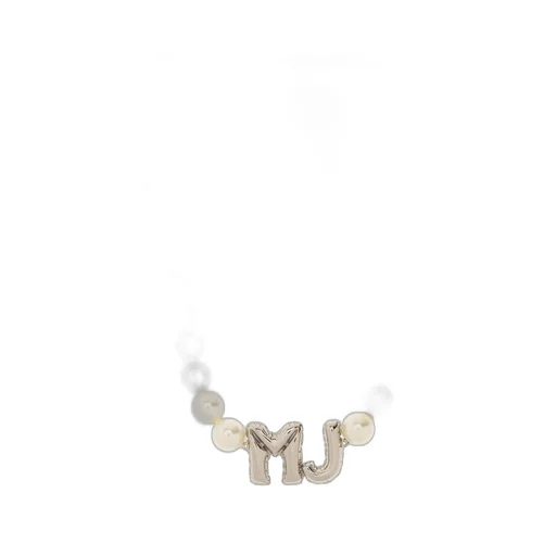 Pearl Necklace With Mj Charms