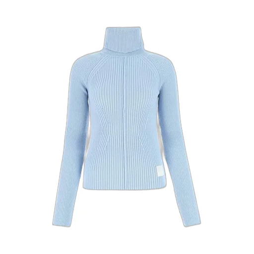 Turtleneck Ribbed Knit Sweater