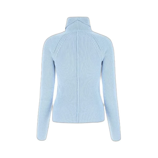 Turtleneck Ribbed Knit Sweater