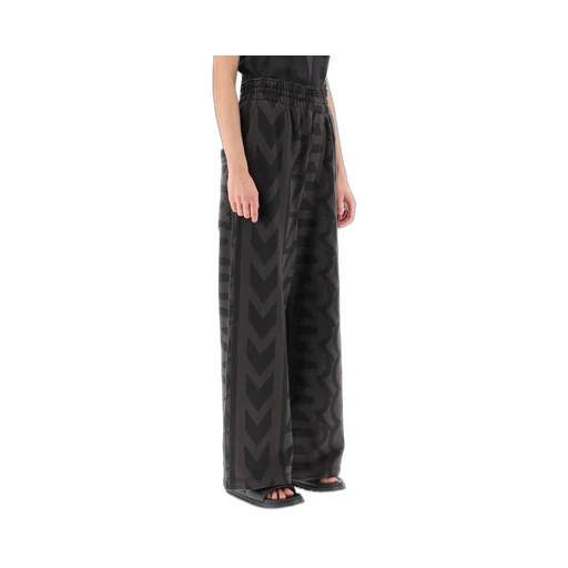 Logo Print Wide Leg Pants