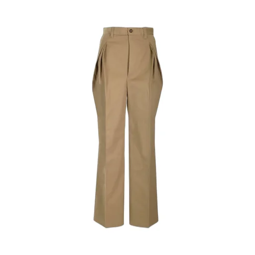 Pleated Wide-Leg Trousers