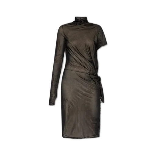 Mesh Turtleneck Dress