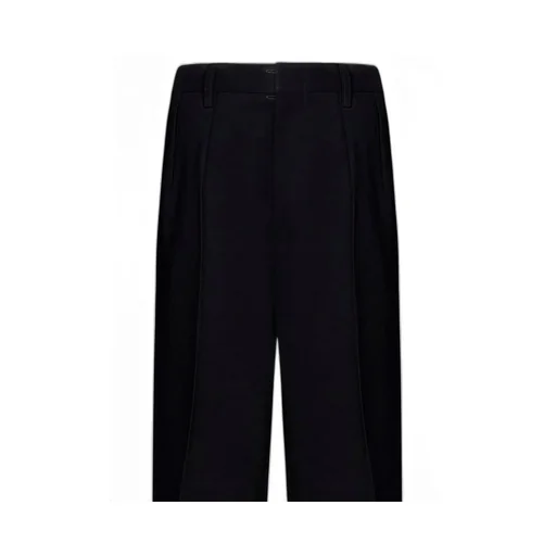High-Waisted Pleated Trousers