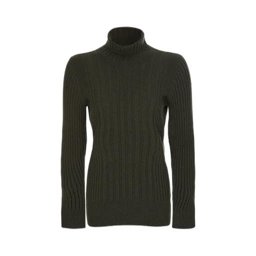 Ribbed Turtleneck Sweater