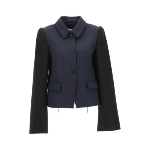 Blazer With Contrasting Sleeves