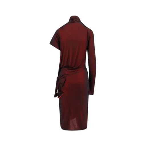Asymmetrical Turtleneck Dress