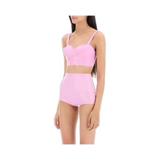 Latex Bustier Crop Top