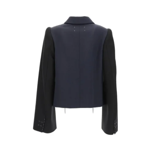 Blazer With Contrasting Sleeves