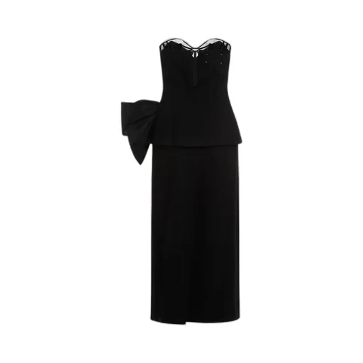 Strapless Gown With Bow Detail