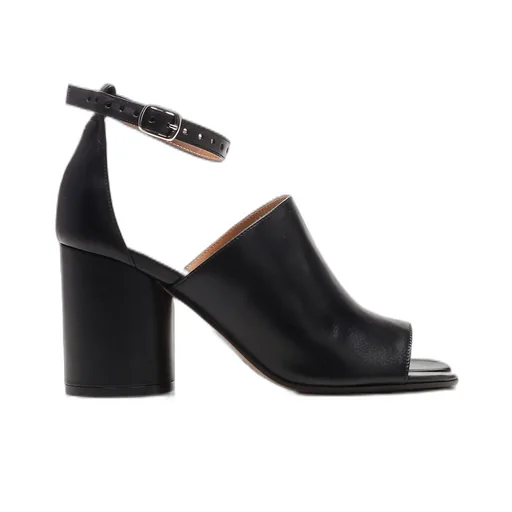 Peep-Toe Block Heel Sandals