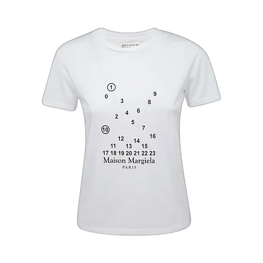 T-Shirt With Numerical Print