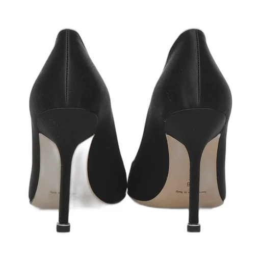 Pointed-Toe Pumps With Crystal Buckle