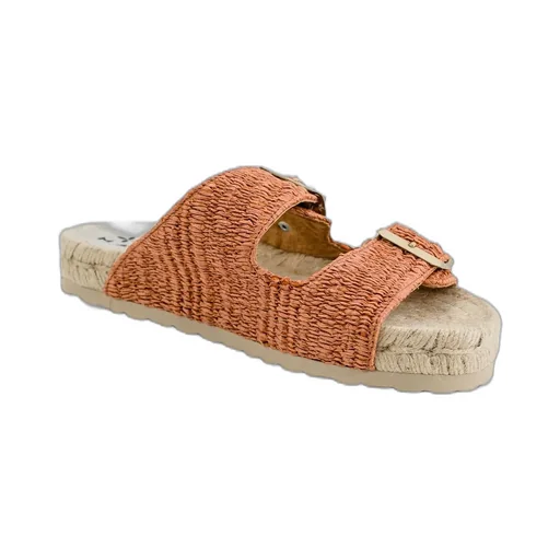 Platform Espadrille Slide Sandals