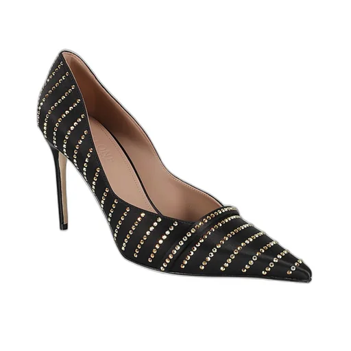 Pointed-Toe Pumps With Stud Embellishments