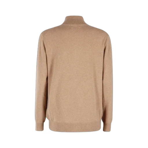 Zip-Up Mock Neck Sweater