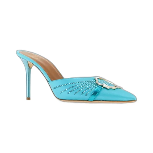 Mules With Crystal Embellishment