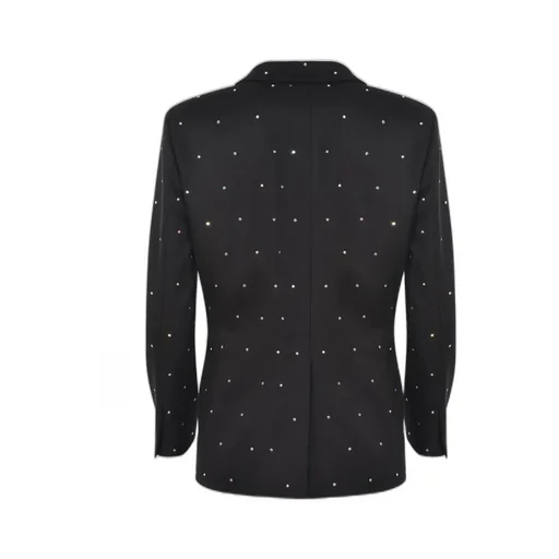 Blazer With All-Over Crystal Embellishment