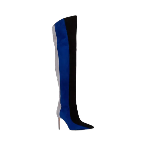 Colorblock Over-The-Knee Boots