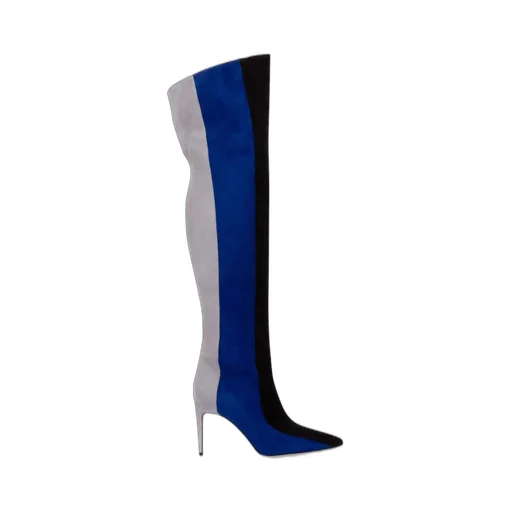 Colorblock Over-The-Knee Boots