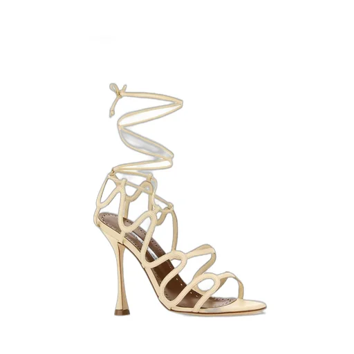 Wavy Strappy Sandals