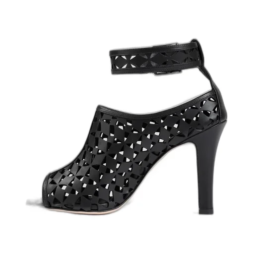 Ankle Strap Peep-Toe Booties