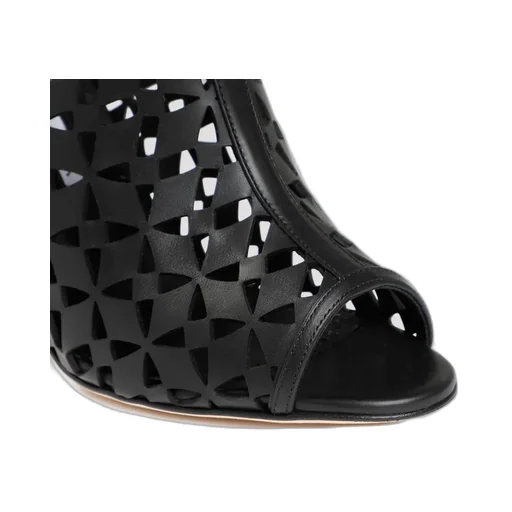 Ankle Strap Peep-Toe Booties