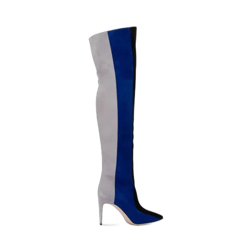 Colorblock Over-The-Knee Boots