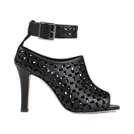 Ankle Strap Peep-Toe Booties