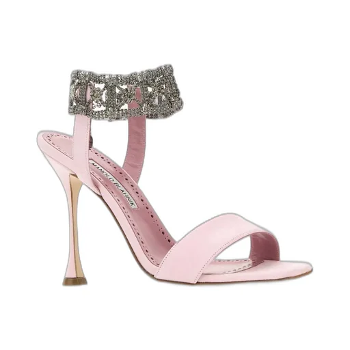 Sandals With Crystal Ankle Strap
