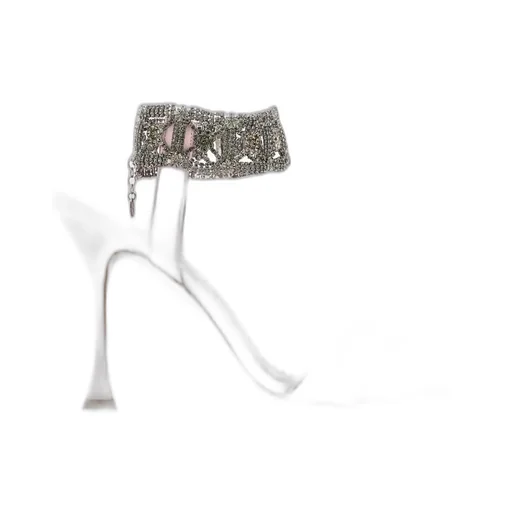 Sandals With Crystal Ankle Strap