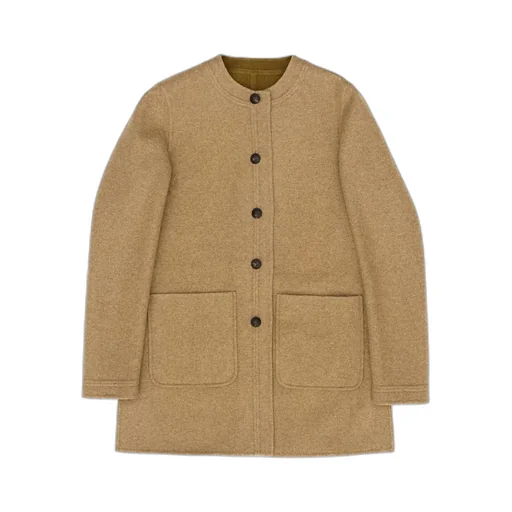 Collarless Coat