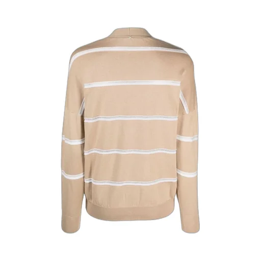 Striped V-Neck Cardigan