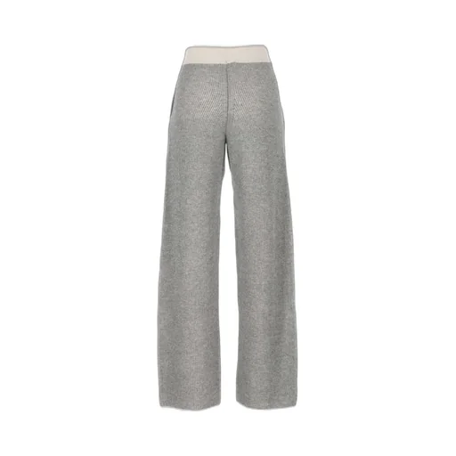 Ribbed Knit Wide Leg Pants