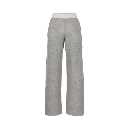 Ribbed Knit Wide Leg Pants