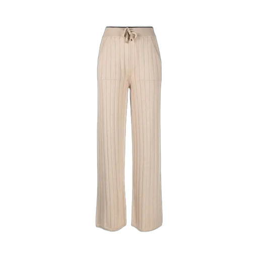 Ribbed Knit Wide-Leg Pants