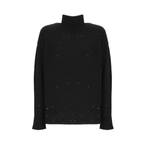 Turtleneck Sweater With Sequins