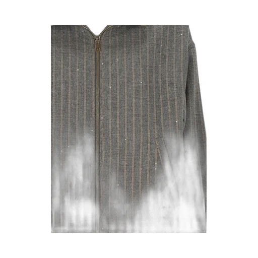 Striped Jacket With Sequins